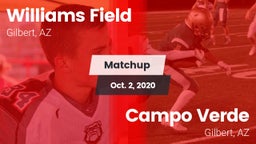 Matchup: Williams Field High vs. Campo Verde  2020