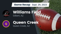 Recap: Williams Field  vs. Queen Creek  2023