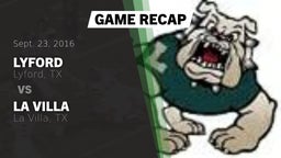 Recap: Lyford  vs. La Villa  2016