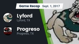 Recap: Lyford  vs. Progreso  2017