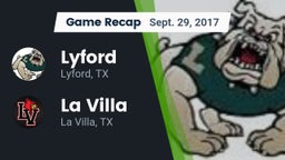 Recap: Lyford  vs. La Villa  2017