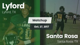 Matchup: Lyford  vs. Santa Rosa  2017