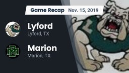 Recap: Lyford  vs. Marion  2019