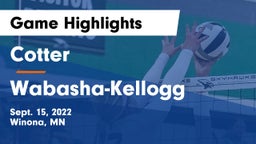 Cotter  vs Wabasha-Kellogg  Game Highlights - Sept. 15, 2022