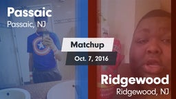 Matchup: Passaic  vs. Ridgewood  2016
