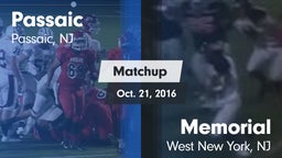 Matchup: Passaic  vs. Memorial  2016