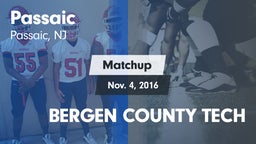 Matchup: Passaic  vs. BERGEN COUNTY TECH 2016