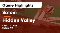 Salem  vs Hidden Valley  Game Highlights - Sept. 13, 2022