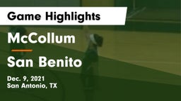 McCollum  vs San Benito  Game Highlights - Dec. 9, 2021