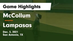 McCollum  vs Lampasas  Game Highlights - Dec. 3, 2021