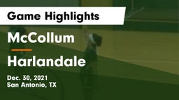 McCollum  vs Harlandale  Game Highlights - Dec. 30, 2021