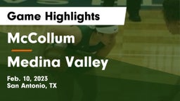 McCollum  vs Medina Valley  Game Highlights - Feb. 10, 2023