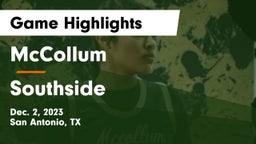 McCollum  vs Southside  Game Highlights - Dec. 2, 2023