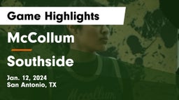 McCollum  vs Southside  Game Highlights - Jan. 12, 2024