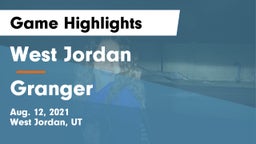 West Jordan  vs Granger  Game Highlights - Aug. 12, 2021