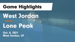West Jordan  vs Lone Peak  Game Highlights - Oct. 8, 2021