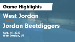 West Jordan  vs Jordan Beetdiggers Game Highlights - Aug. 16, 2022