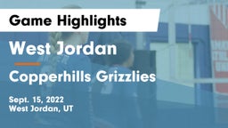 West Jordan  vs Copperhills Grizzlies Game Highlights - Sept. 15, 2022