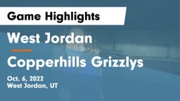 West Jordan  vs Copperhills Grizzlys Game Highlights - Oct. 6, 2022