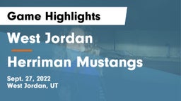 West Jordan  vs Herriman Mustangs  Game Highlights - Sept. 27, 2022