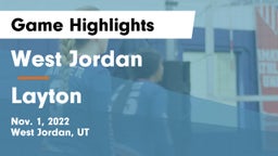 West Jordan  vs Layton  Game Highlights - Nov. 1, 2022