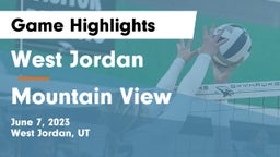 West Jordan  vs Mountain View Game Highlights - June 7, 2023