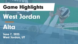 West Jordan  vs Alta Game Highlights - June 7, 2023