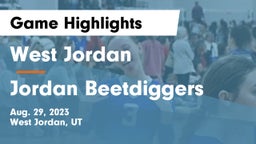 West Jordan  vs Jordan Beetdiggers Game Highlights - Aug. 29, 2023