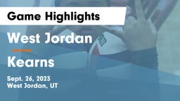 West Jordan  vs Kearns  Game Highlights - Sept. 26, 2023