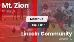 Matchup: Mt. Zion  vs. Lincoln Community  2017