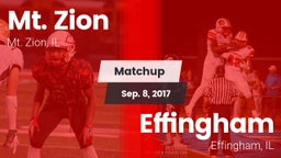 Matchup: Mt. Zion  vs. Effingham  2017
