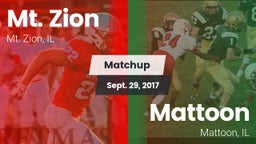 Matchup: Mt. Zion  vs. Mattoon  2017