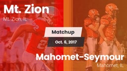 Matchup: Mt. Zion  vs. Mahomet-Seymour  2017
