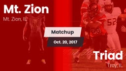Matchup: Mt. Zion  vs. Triad  2017