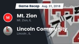 Recap: Mt. Zion  vs. Lincoln Community  2018