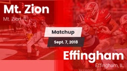 Matchup: Mt. Zion  vs. Effingham  2018