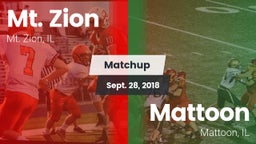 Matchup: Mt. Zion  vs. Mattoon  2018
