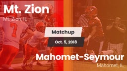 Matchup: Mt. Zion  vs. Mahomet-Seymour  2018