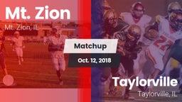 Matchup: Mt. Zion  vs. Taylorville  2018