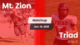 Matchup: Mt. Zion  vs. Triad  2018