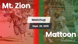 Matchup: Mt. Zion  vs. Mattoon  2019
