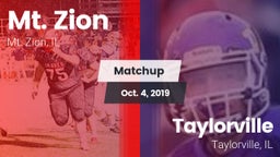Matchup: Mt. Zion  vs. Taylorville  2019