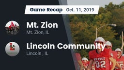 Recap: Mt. Zion  vs. Lincoln Community  2019