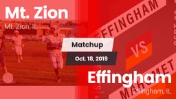Matchup: Mt. Zion  vs. Effingham  2019
