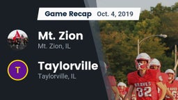 Recap: Mt. Zion  vs. Taylorville  2019