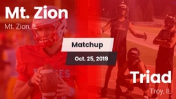 Matchup: Mt. Zion  vs. Triad  2019