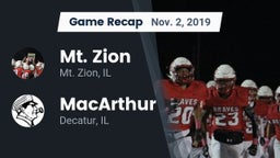 Recap: Mt. Zion  vs. MacArthur  2019