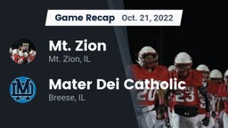 Recap: Mt. Zion  vs. Mater Dei Catholic  2022