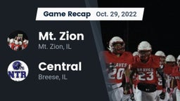 Recap: Mt. Zion  vs. Central  2022