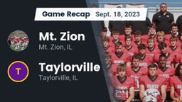 Recap: Mt. Zion  vs. Taylorville  2023